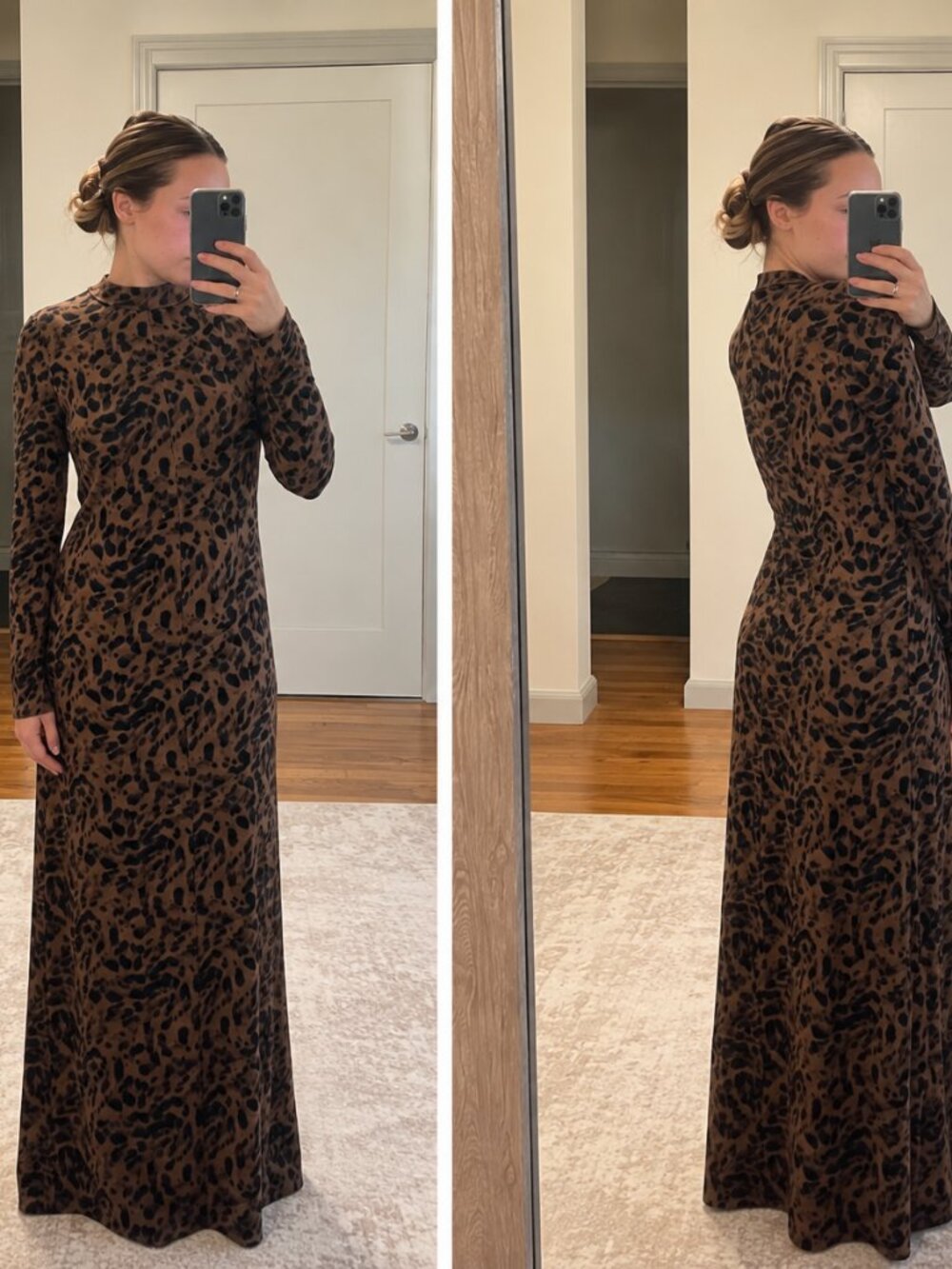 Old Navy Stylish leopard print maxi dress